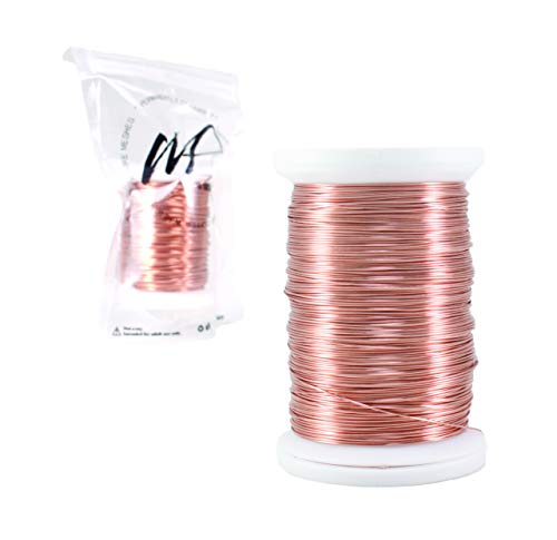 Wire Fancy Tarnish Resistant Silver Plated Copper and Copper Wire 100 Grams Spool. Wire for Wrapping Jewelry Making Beading Artistic Craft Wire (26 Gauge, Copper, 1)