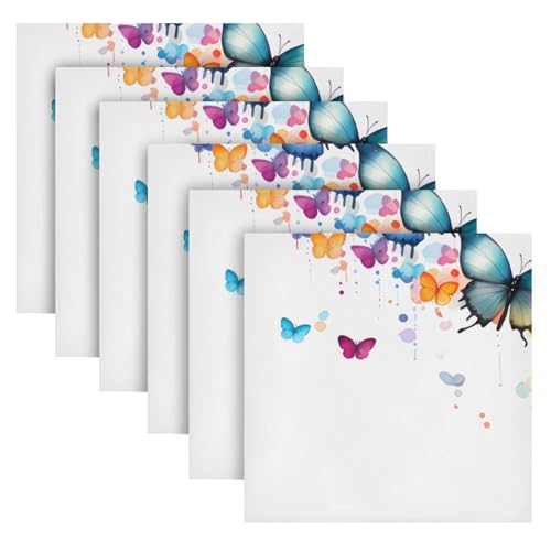 Servilletas de Tela Multicolor Set x6 20x20 pulg miniatura 2