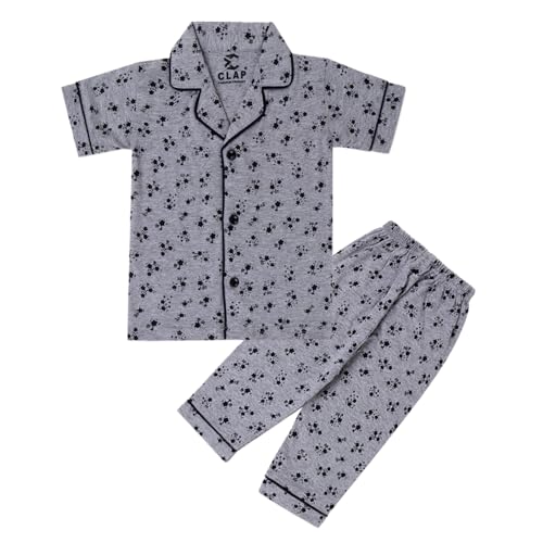 Image of CLAP Kids Cotton Printed Half Sleeves Night Suit