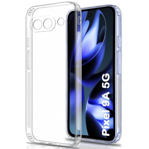 Image of TheGiftKart Back Cover Soft Case for Google Pixel 9A | Best Camera Protection | Inbuilt Dust Plugs & Anti-Slip Grip | Ultra Clear Slim Back Cover Case for Google Pixel 9A (Silicone, Transparent)