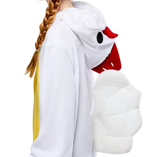 Rubies Comfywear Hooded Jumpsuit for Kids, Unisex Kids Costume, Chicken, Large-XL - image 4