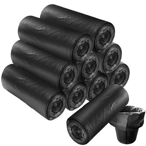 Lot de 200 sacs poubelle de 20 l, pour la cuisine, particulièrement résistants à la déchirure et imperméables, recyclables, pour la collecte des déchets résiduels et des déchets recyclables (50 x 40