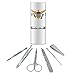 Virgin Islands US Territory Flag Stainless Steel Manicure Pedicure Grooming Beauty Care Travel Kit