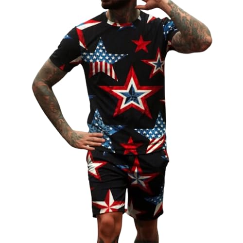 Ensemble short tee-shirt homme anti-transpiration tenue de sport légère avec poches