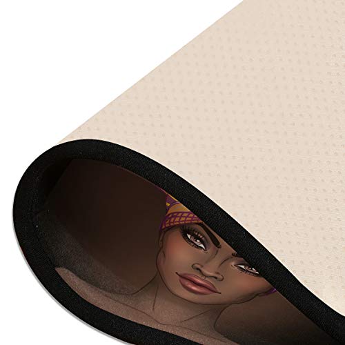 African American Woman Runner Rug Floor Mat Non-Skid Kitchen Rug Soft Area Rug For Bathroom Entryway Hallway Dining Living Room #TOP5