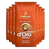 7x DALLMAYR Crema d' Oro INTENSA (á ganze Bohnen / 1000g)