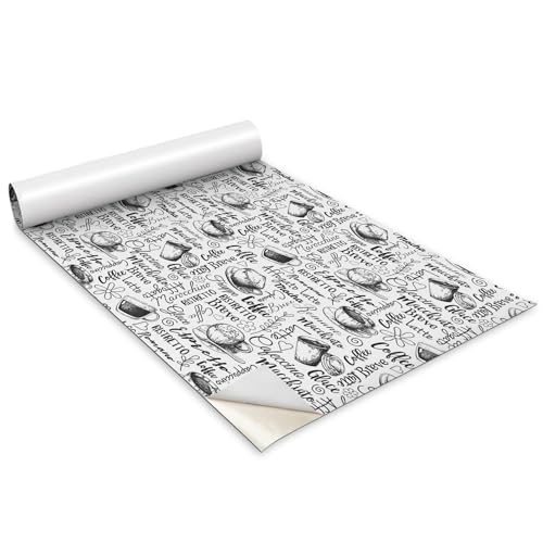 Papel pintado para muebles autoadhesivo que tapa imperfecciones Wallfluent mate de café 2