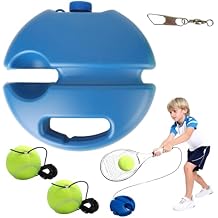 Tennis Buddy, Tennis Trainer, Solo Practice Rebound Ball with Weighted Base, PortableTennis Training Equipment for Beginners, Backyard Training Aid, Self Return Practice Tool