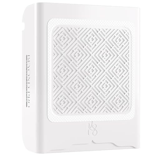Kiara Sky Beyond Pro Nail Dust Collector, Super Suction Vacuum Technology, Double Filtration, Reusable HEPA Filter - White