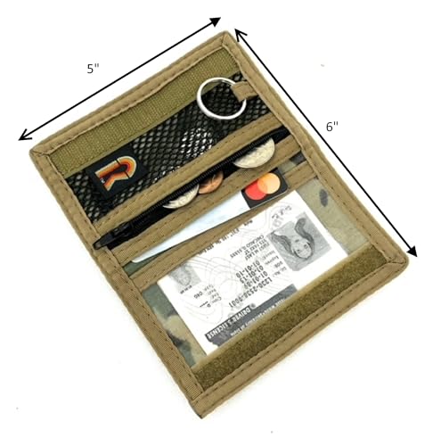 Minimalist Front Pocket Slim Wallet/Inside Keyring Lanyard Attachable / 76PL-V2 (Multi-Cam)3