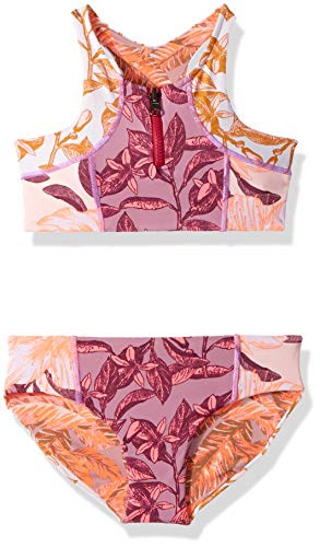 Maaji Girls' High Neck Mixed Print Bikini Swimsuit Set