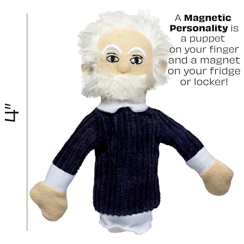 Marioneta de dedo y imán de Albert Einstein miniatura 4