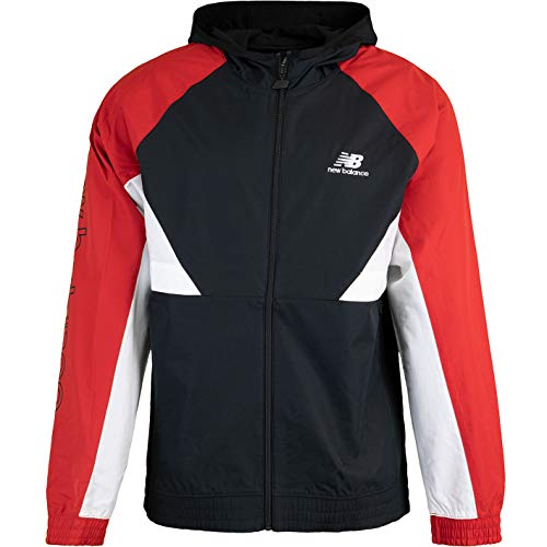 Preisvergleich Produktbild New Balance Athletics POD Jacke Windbreaker (L, black / red / white)