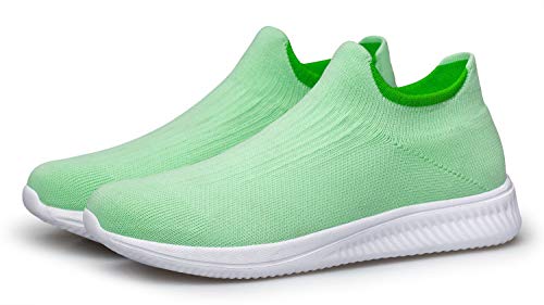Chaussures à enfiler vibdiv baskets chaussettes légères vertes 37 - 3