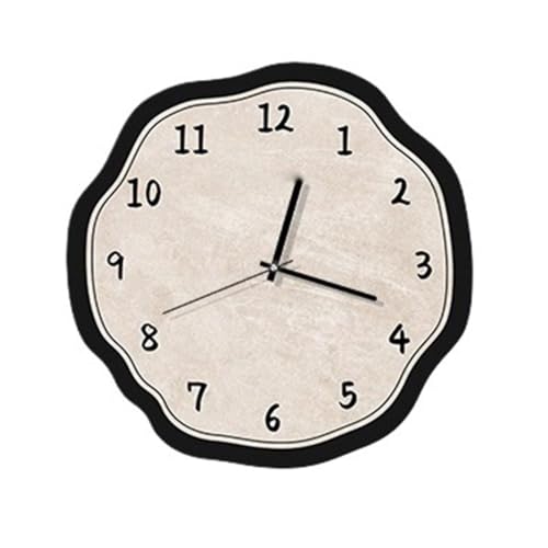 Horloge murale silencieuse 40cm au style crème au beurre pour préserver le calme de votre salon
