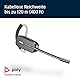 Plantronics CS540 Kabelloses DECT-Headset mit APS-11- Einohr (Mono), veränderbar (3 Tragevarianten) - Anschluss an Tischtelefon - Mikrofon mit Geräuschunterdrückung, Schwarz