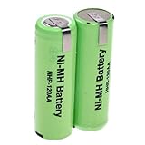 2,4V NiMH Panasonic Akku HHR 120 Akkupack 2,4V NiMH Accu für Trockenrasierer