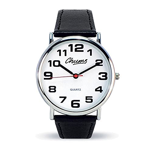 Chums Classic Watch Leather Strap Easy Read with Big Numbers Mens Or Ladies Multi