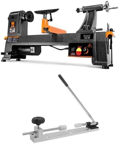 WEN 6-Amp 14-Inch by 20-Inch Variable Speed Benchtop Wood Lathe and Pen Press with Adjustable Assembly Rod (34035, LA3040)