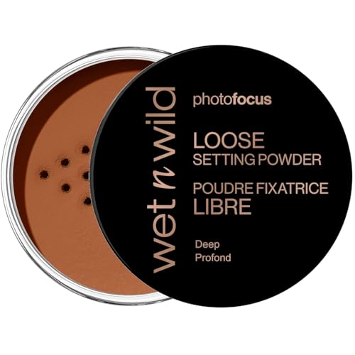 Image of wet n wild Photo Focus Loose Baking Setting Powder, Highlighter Makeup, Medium-Deep to Deep Skin Tones - Deep