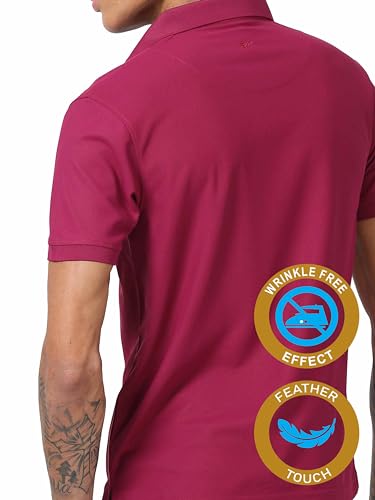 Image of STELLERS Men's Premium Polo T-Shirt Wrinkle Free Quick Dry Soft and Feather Touch Feel Regular Fit