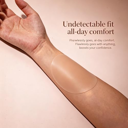 Majurphy 2026 Silicone Nipple Covers - Ultra-Thin Reusable Nipple Pasties for Women, Invisible Self-Adhesive Boob Covers for A-C Cup, Nude, 1 Pair — view 4