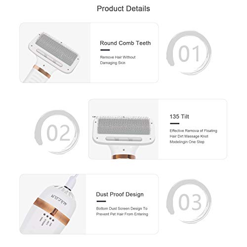 Pet Hair Dryer, 2 In 1 Pet Grooming Dryer With Slicker Brush, 3 Adjustable Pet Grooming Blowing Dryer For Small & Large Cat Dog Shower & Bath Accessories #TOP2