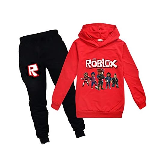Pojkar huvtröjor flickor barn kläder seriefigurer pullover bomull sweatshirt byxor kläder set, Röd, 6-7 År