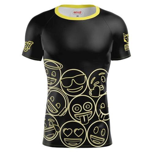 T-Shirt OtsoNeon Faces Otso Think Sport XL pour le running et trail de haute performance