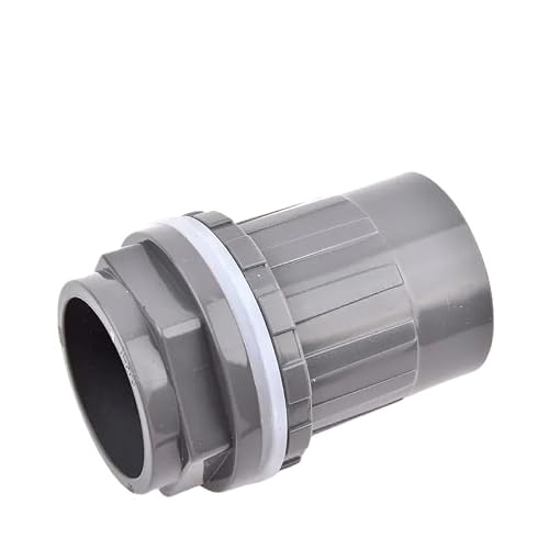 Vcaldgfz Style-A ( I D ) 1Pc 20~50Mm Grey P/;Vc Aquarium Fish Tank Drainage Connector Straight Inlet Outlet Overflow Joint Garden Irrigation Fittings(Style-A (I D),50Mm (1Pc))