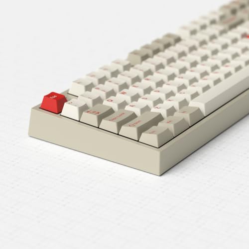 Image of Fogruaden PBT Red Keycaps Set, Cherry Profile Custom Keycap for Mechanical Keyboard Keycaps