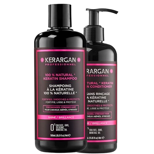 Cheveux Abîmés et Cassants ? Duo Shampoing Kératine Kerargan Réparation Intense