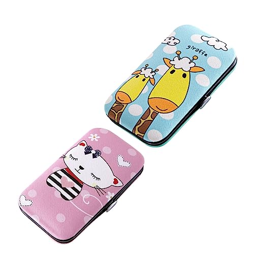 FOMIYES Juego De 2 Cortaúñas De Acero Inoxidable Juego De 7 Herramientas Para Decoración De Uñas Kits De Uñas Kit De Pedicura Recortador De Uñas Cortaúñas Tijeras Profesionales Para