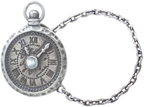 ［バズショット］ 12月 タンザナイト アンティーク ウォッチ チェーン シルバー ピンバッジ ピンズ(クリックポスト)