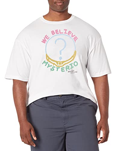 T-shirt Marvel homme imprimé Mysterio haut col rond en coton doux