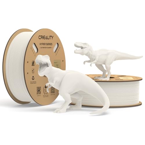 Image of Creality 3D Printer Filament PLA 1.75mm 2KG, Creality Official Hyper PLA Filament,2Pcs 2.2lb /1kg, 600mm /s Designed for High-Speed 3D Printing (White)
