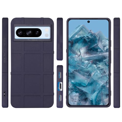 Image of amazon basics Shockproof Back Case Cover for Google Pixel 8 Pro 5G | 360 Degree Protection | Slim Protective Case | Anti-Scratch Tough TPU Case for Google Pixel 8 Pro 5G (Blue)