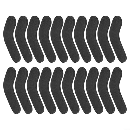 Hoppipola Almohadillas de EVA para botas de esquí, antirozaduras para protección contra ampollas, cojín ligero para deportes de invierno, color negro, 20 unidades