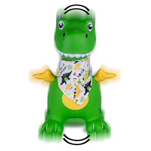 JAMARA 466007 Hüpftier Dino mit Flügel HoppyDoo - Spielzeug für Kinder, Hüpfspielzeug Baby Indoor/Outdoor, Geschenk für Kids, Gartenspielzeug, Pflegeleicht, BPA frei, mit Pumpe