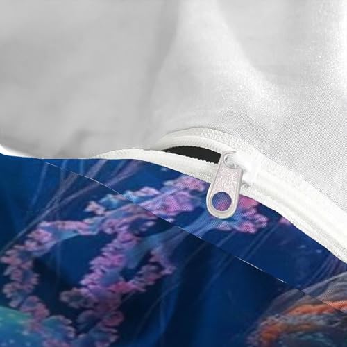 Housse de couette méduse douce en microfibre contre les plis - 5