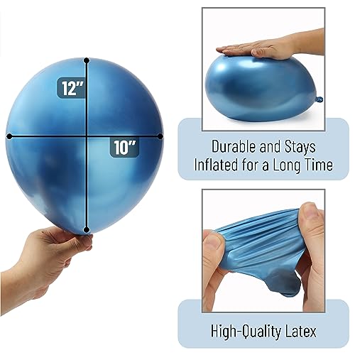 Mr. Pen- Metallic Balloons, 12 Inch, 54 Pack, 9 Colors, Balloons for Birthday Party - Image 4