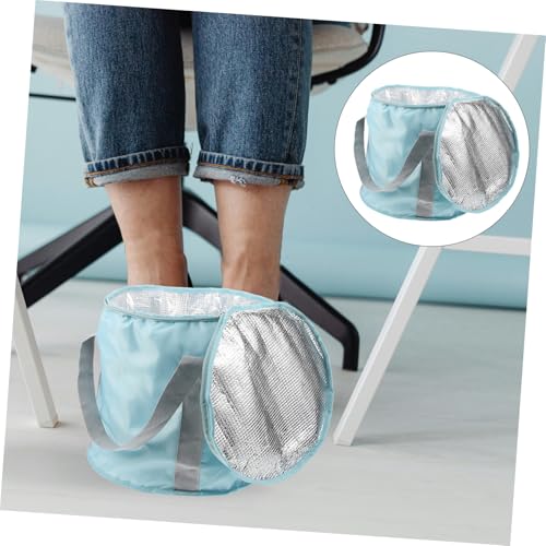 Bañera portátil plegable para pies con asa para llevar miniatura 5