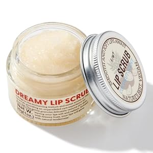 Nourishing Lip Scrub – Infused with Coconut Oil, Olive Fruit Oil, and Jojoba Seed Oil, 1.05oz – Exfoliate, Hydrate, and Glow for Luscious Lips