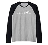 battito cardiaco ekg bull terrier mamma divertente cane mamm maglia con maniche raglan