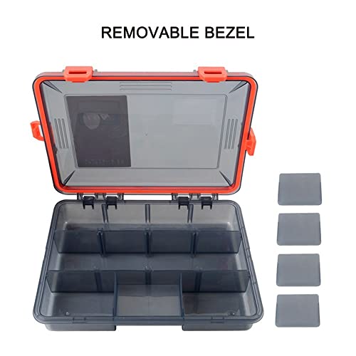 MiOYOOW Tackle Dividers, Lure Tray Detachable Storage Waterproof Box for Holding Bait Hook Fly Fishing Tool Accessory - Image 3