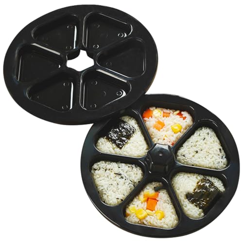 おにぎりメーカー おにぎり 型 和風寿司型 1個セットご飯がくっつきにくいダブルエンボス加工 簡単手入れ 時短 マジックおにぎり型 業務用 家庭用 寿司作り道具 キッチン便利グッズ ブラック