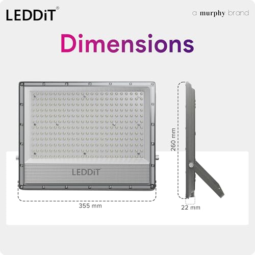 Image of Aster 200W LED Flood Light | IP66 Waterproof Outdoor Flood Light | High Brightness Security Light | Heavy Duty Aluminium Body | Cool White | 2 Year Warranty | Pack of 4