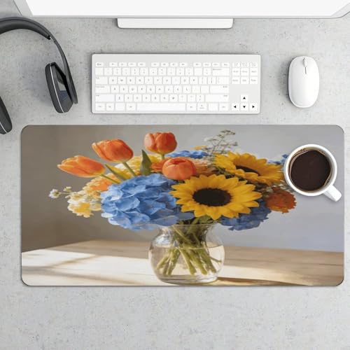 Ambrosia Floral Desk Pad waterproof para escritorio 12"x24" miniatura 5