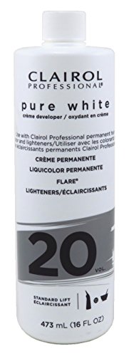 Clairol Pure White 20 Creme Developer Standard Lift 16 Ounce (473ml) (6 Pack)