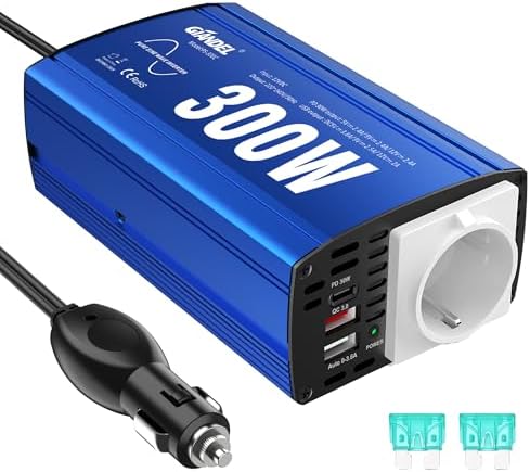 Yinleader 500W Wechselrichter 12V Auf 230V - Reiner Sinus Für Auto & Camping